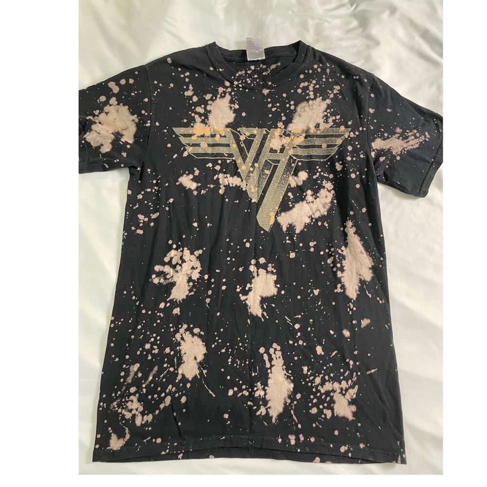 Van Halen Bleach Splatter effect Band T-shirt SZ Small